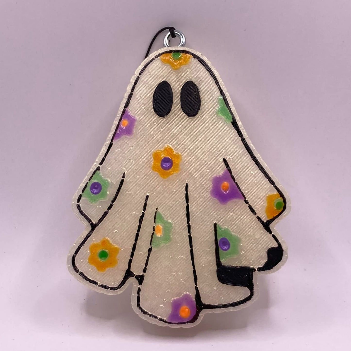 Ghost with Flowers Silicone Freshie Mold