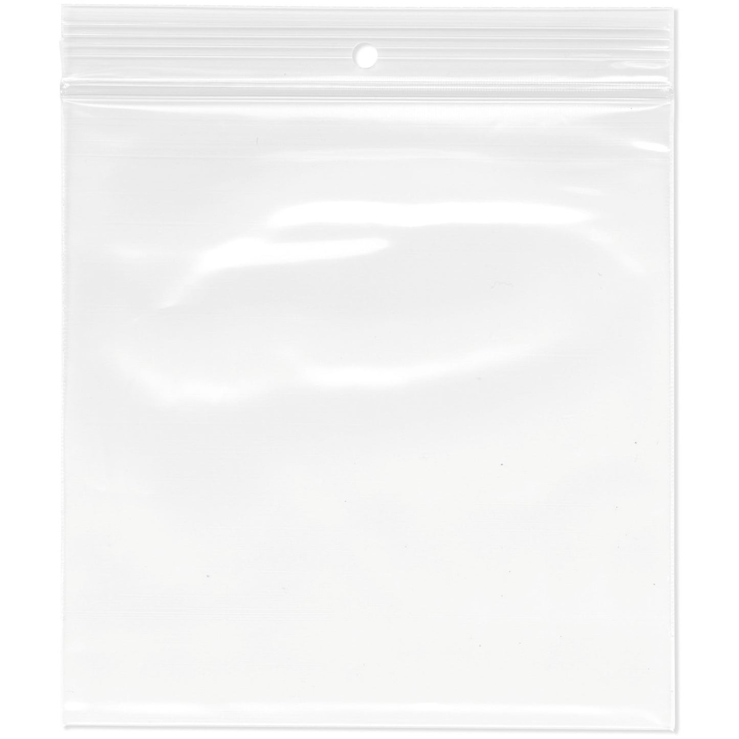 4 Mil Poly Bags with Hang Hole (100 Count)