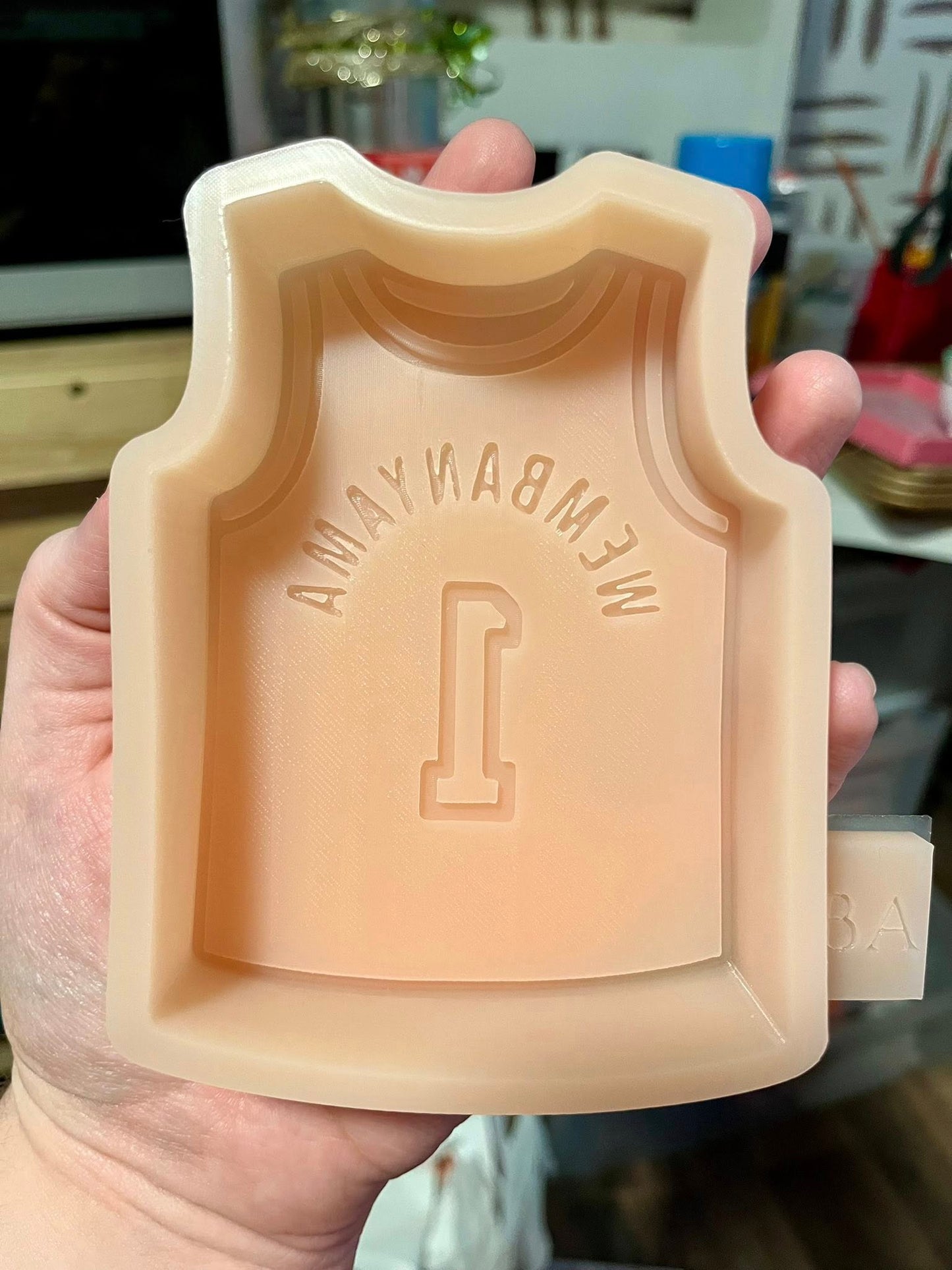 San Antonio Spurs Wembanyama Jersey Silicone Freshie Mold