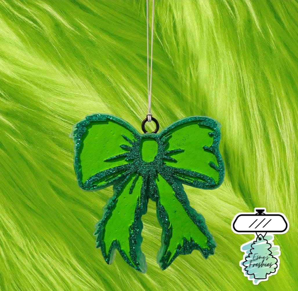 Green Guy Bow Silicone Freshie Mold