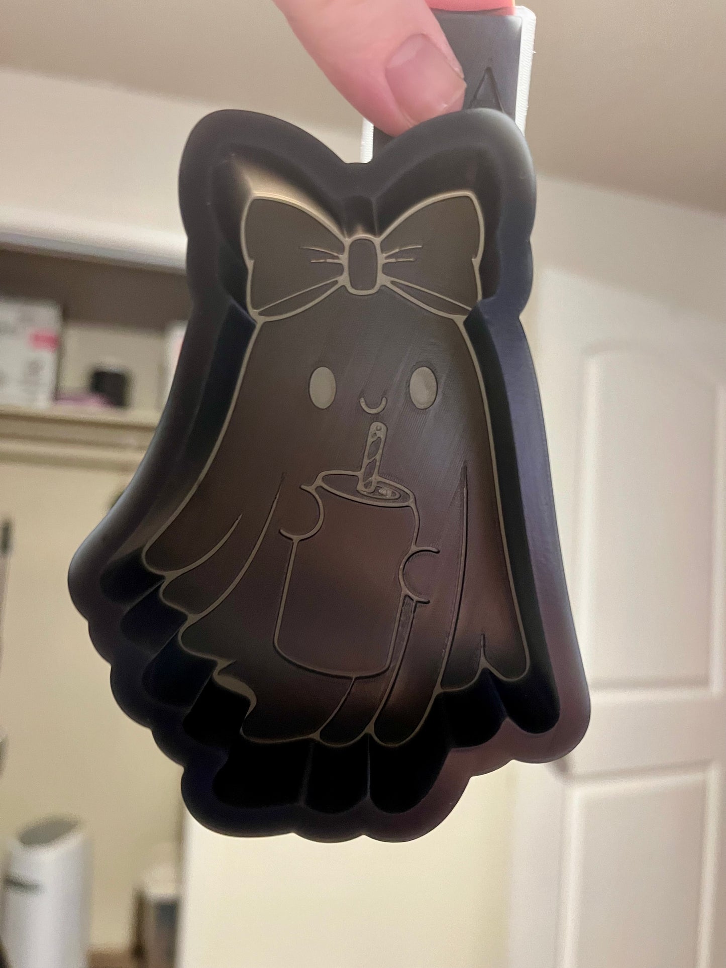 Ghost Holding Soda Can Silicone Freshie Mold
