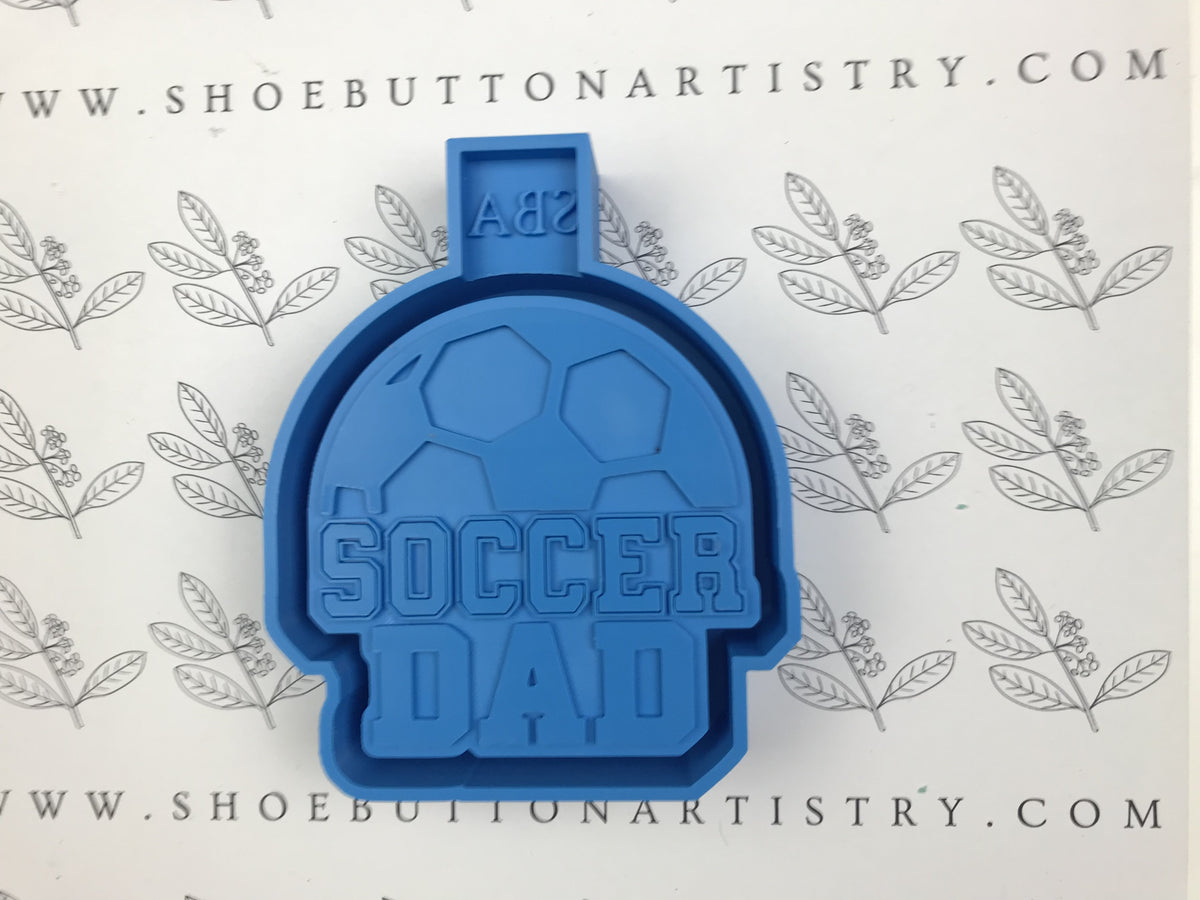 Soccer Dad With Soccer Ball Background 3D-Printed Freshie Housing