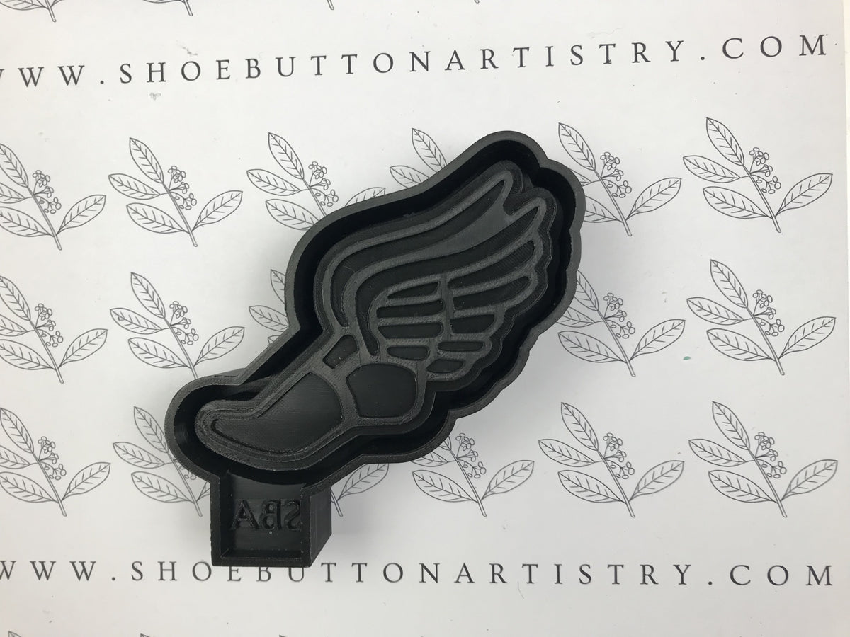 Track Running Shoe With Wings 3D-Printed Freshie Housing