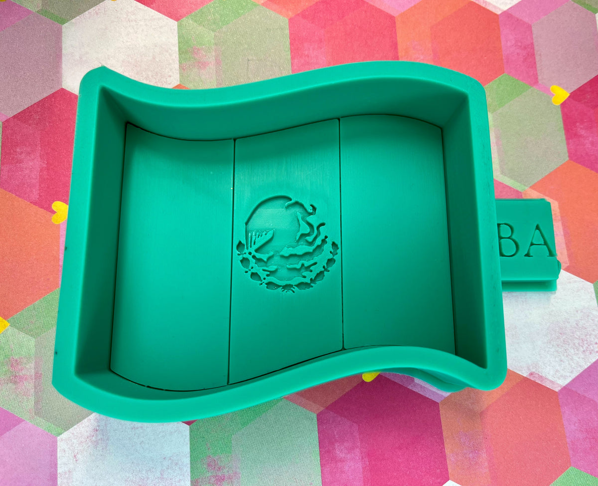 Mexico Flag Silicone Freshie Mold