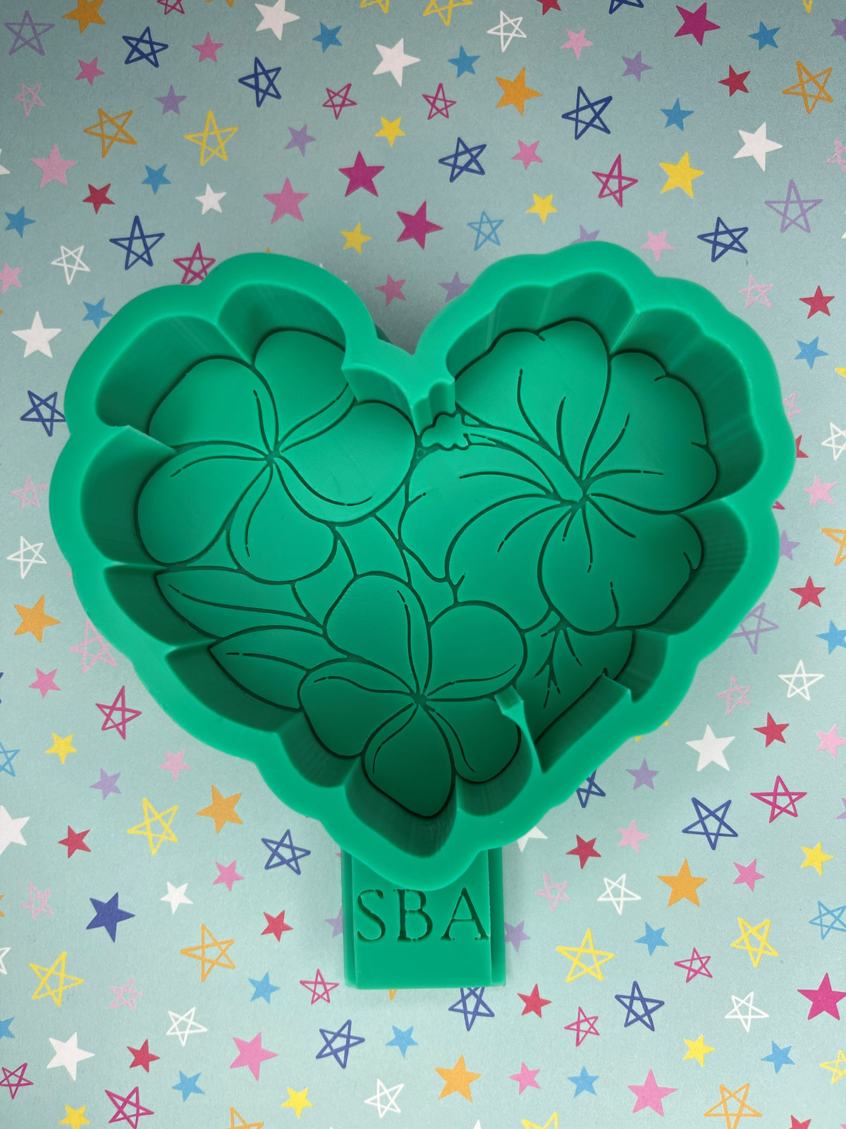 Plumeria Heart Silicone Freshie Mold