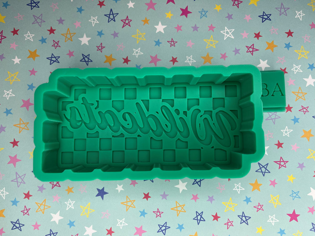Checkerboard Wildcats Silicone Freshie Mold
