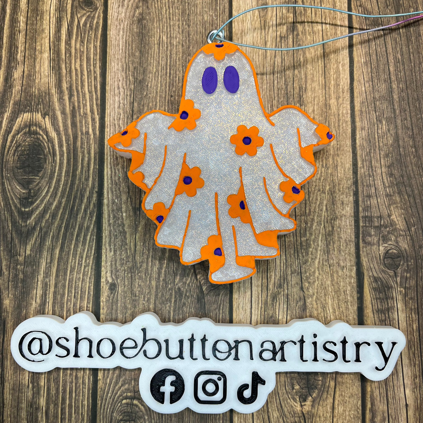 Flower Ghost Silicone Freshie Mold