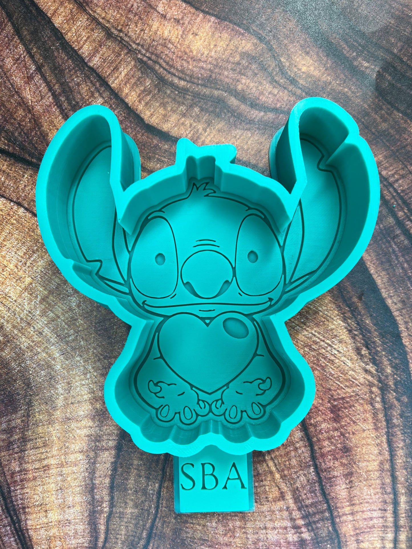 Blue Alien Valentine Freshie Mold