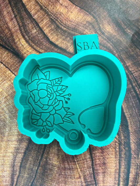 Floral Stethoscope Freshie Mold