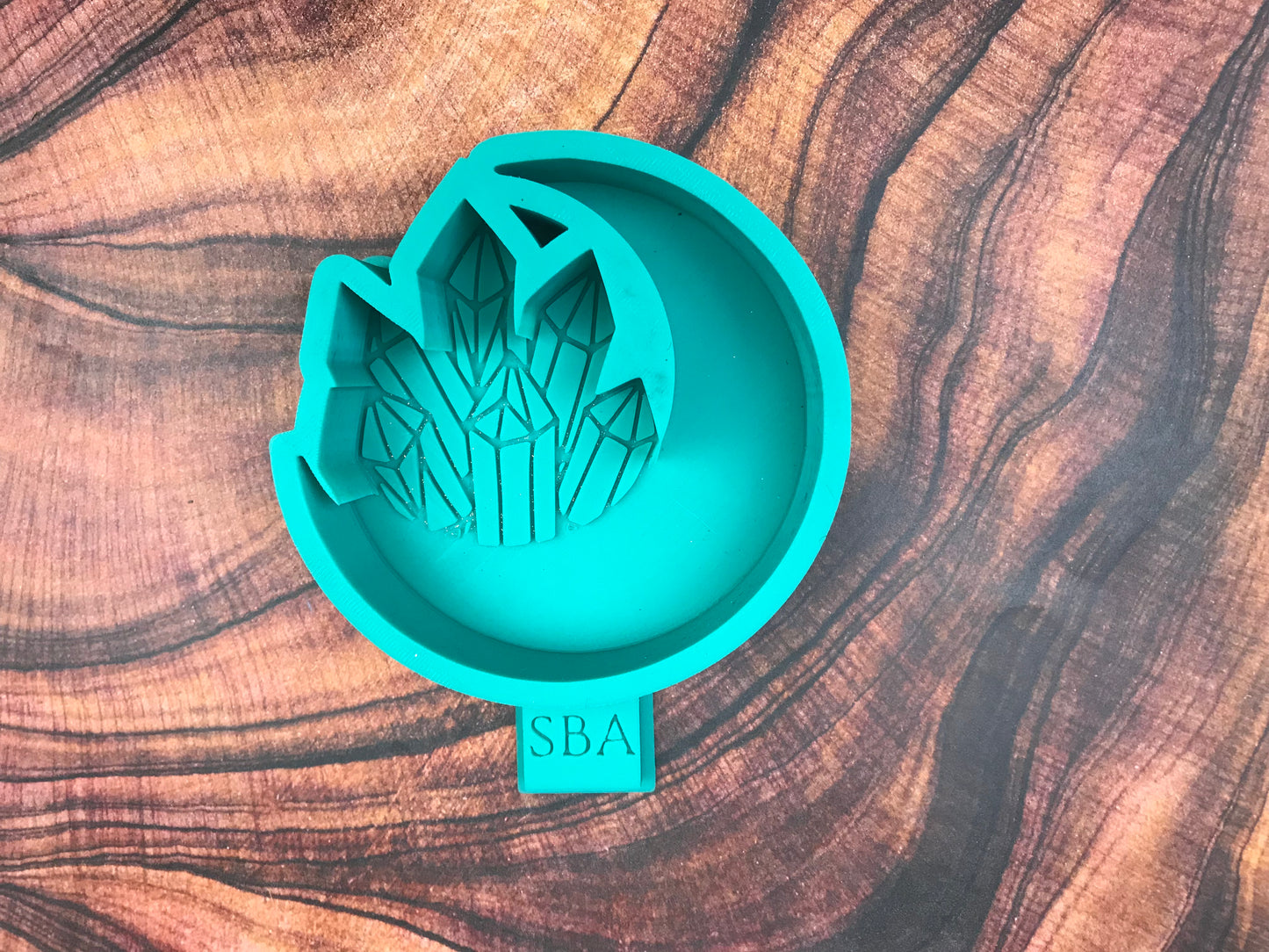 Crystal Crescent Moon Freshie Mold