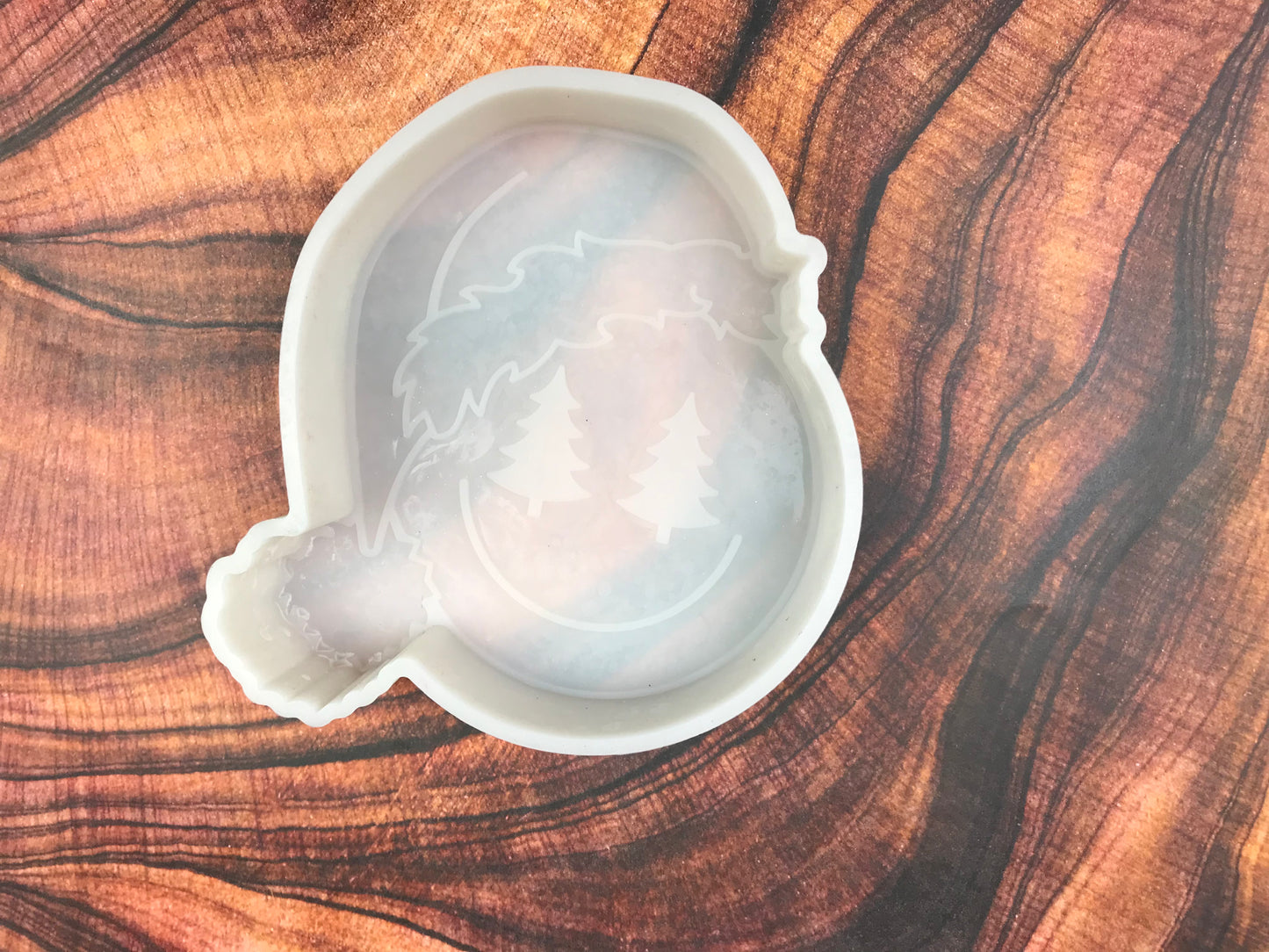 Christmas Smiley Face Freshie Mold (Non-SBA)