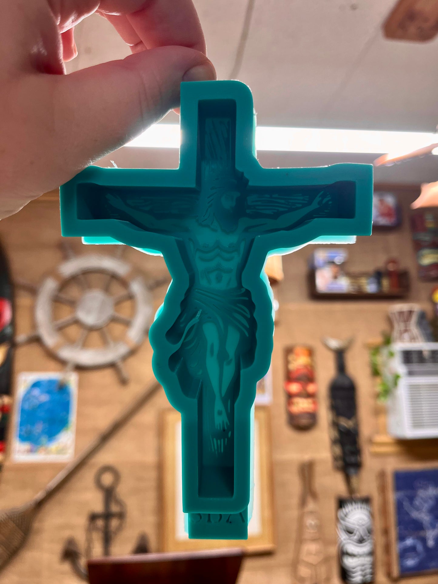 Crucifix Freshie Mold