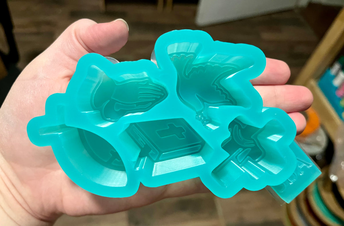 Christian Theme Silicone Freshie Charm Mold