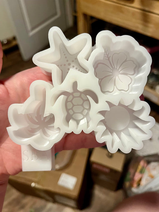 Summer Theme Silicone Freshie Charm Mold