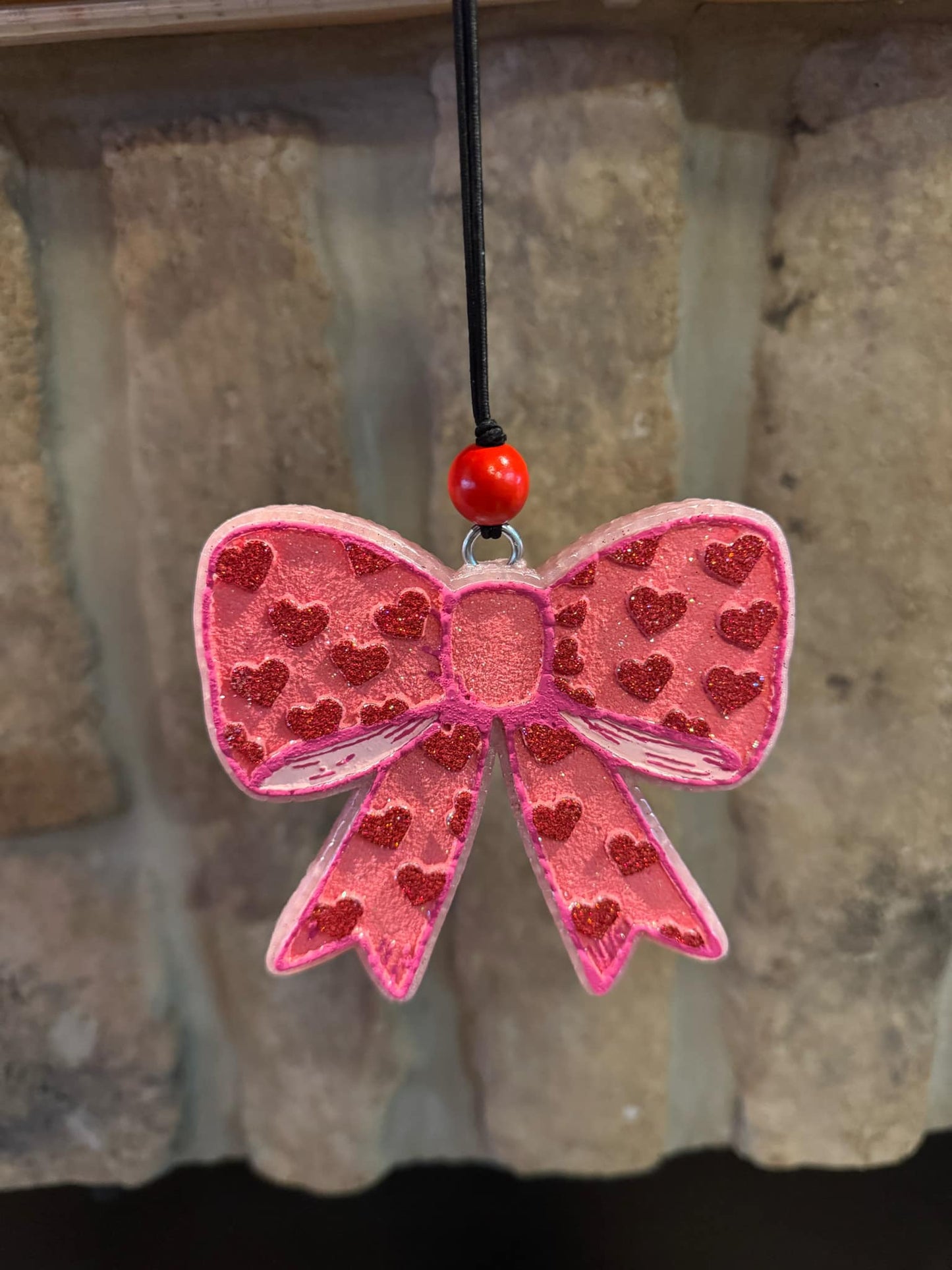 Bow with Hearts Silicone Freshie Mold