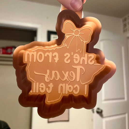 She’s From Texas I Can Tell Silicone Freshie Mold