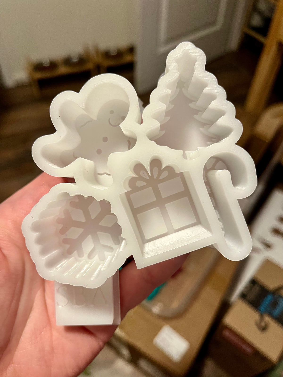 Christmas Theme Silicone Freshie Charm Mold