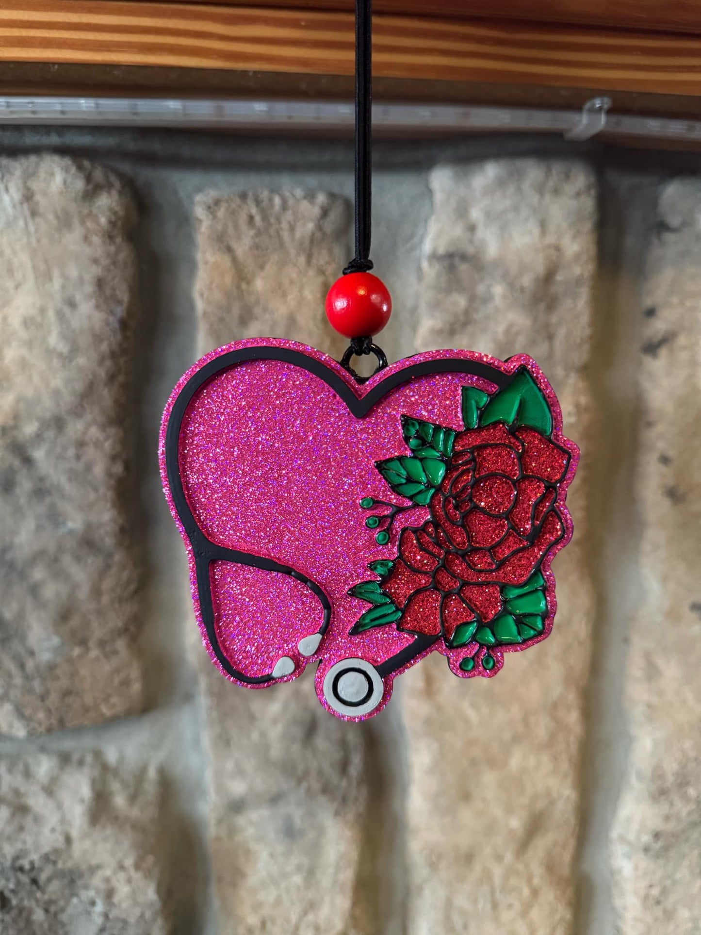 Floral Stethoscope Silicone Freshie Mold