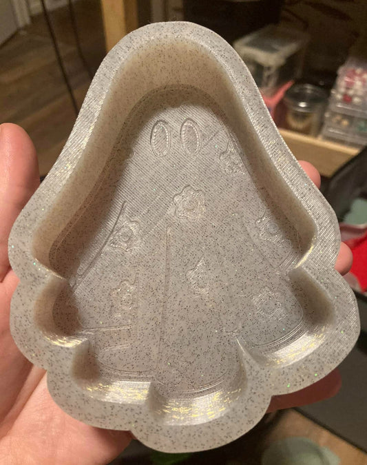 Ghost with Flowers Silicone Freshie Mold