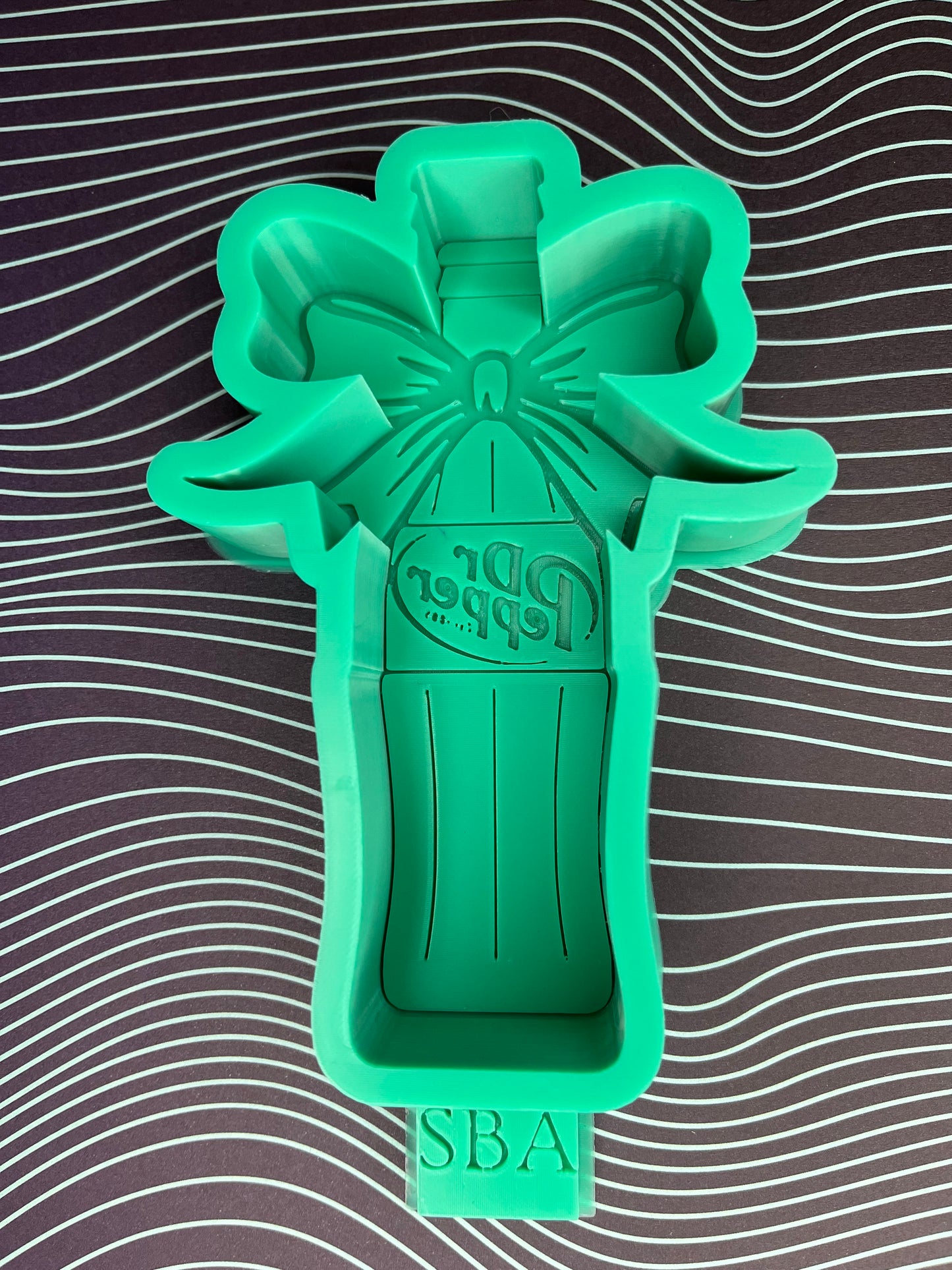 Dr. Pepper Bottle with Bow Silicone Freshie Mold