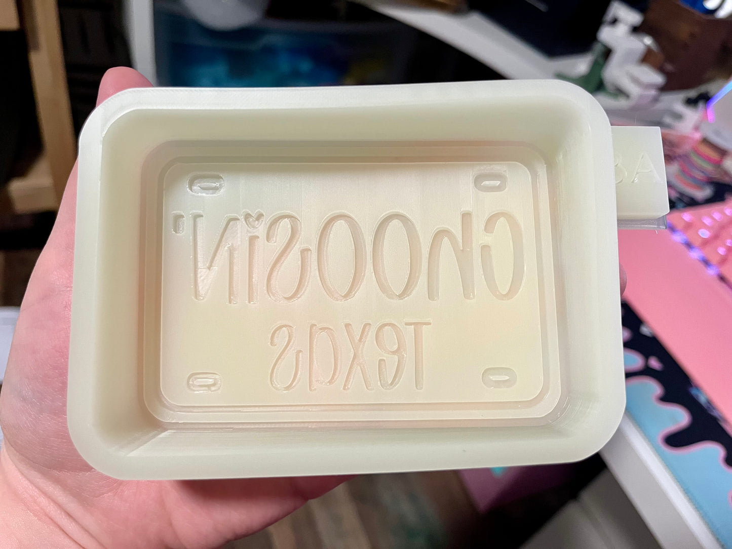 Choosin’ Texas License Plate Silicone Freshie Mold