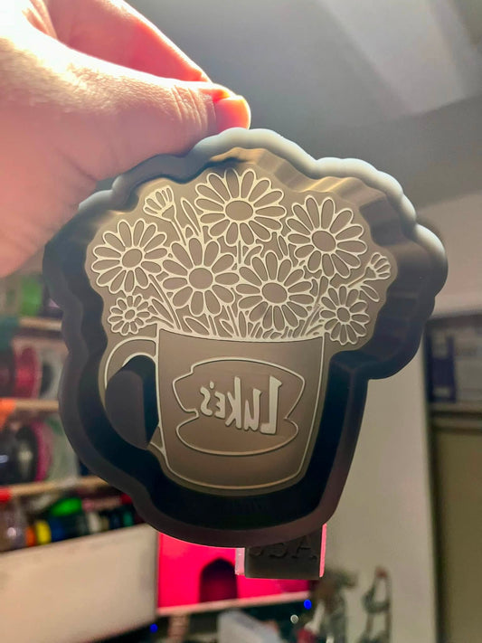 Luke's Coffee with Daisies Gilmore Girls Silicone Freshie Mold