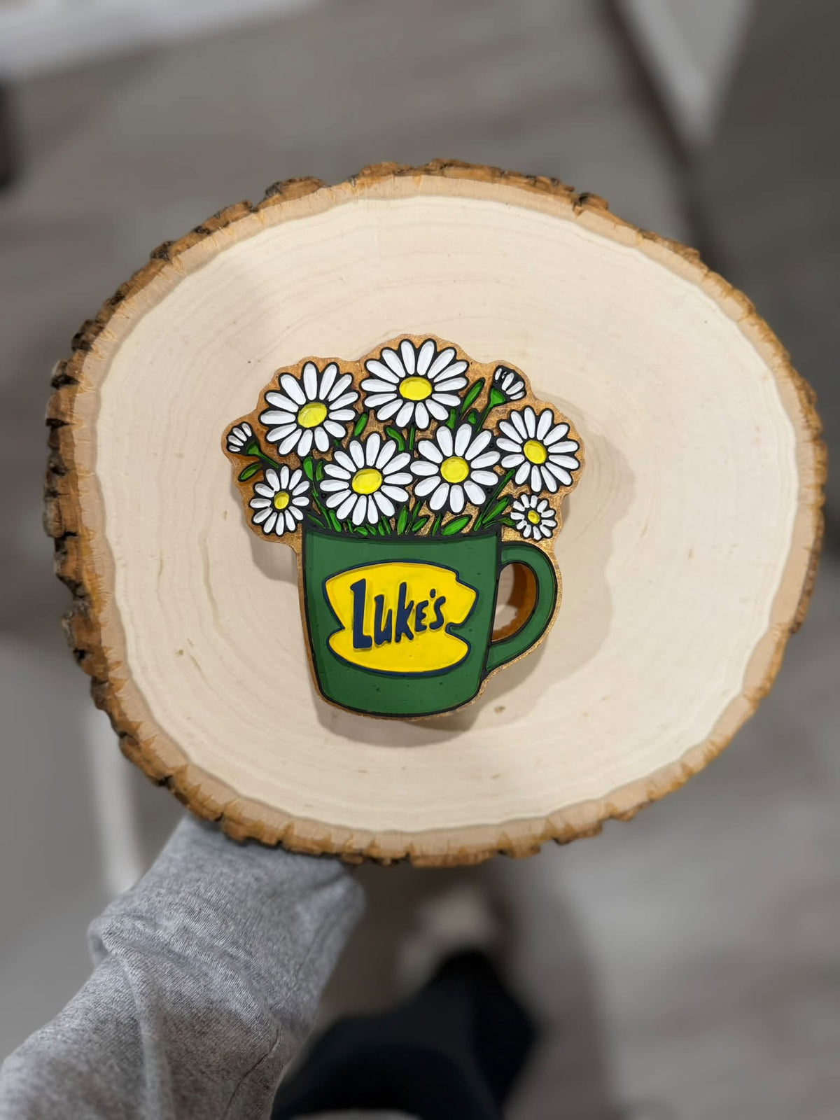 Luke's Coffee with Daisies Gilmore Girls Silicone Freshie Mold