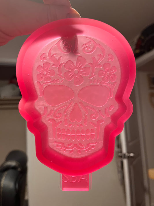 Day Of The Dead Sugar Skull Silicone Freshie Mold