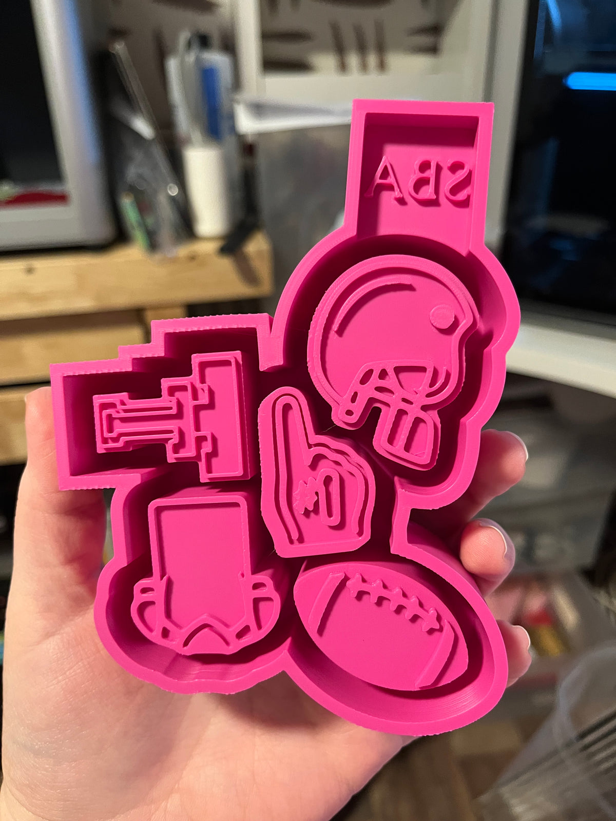 Texas Tech Football Silicone Freshie Charm Mold
