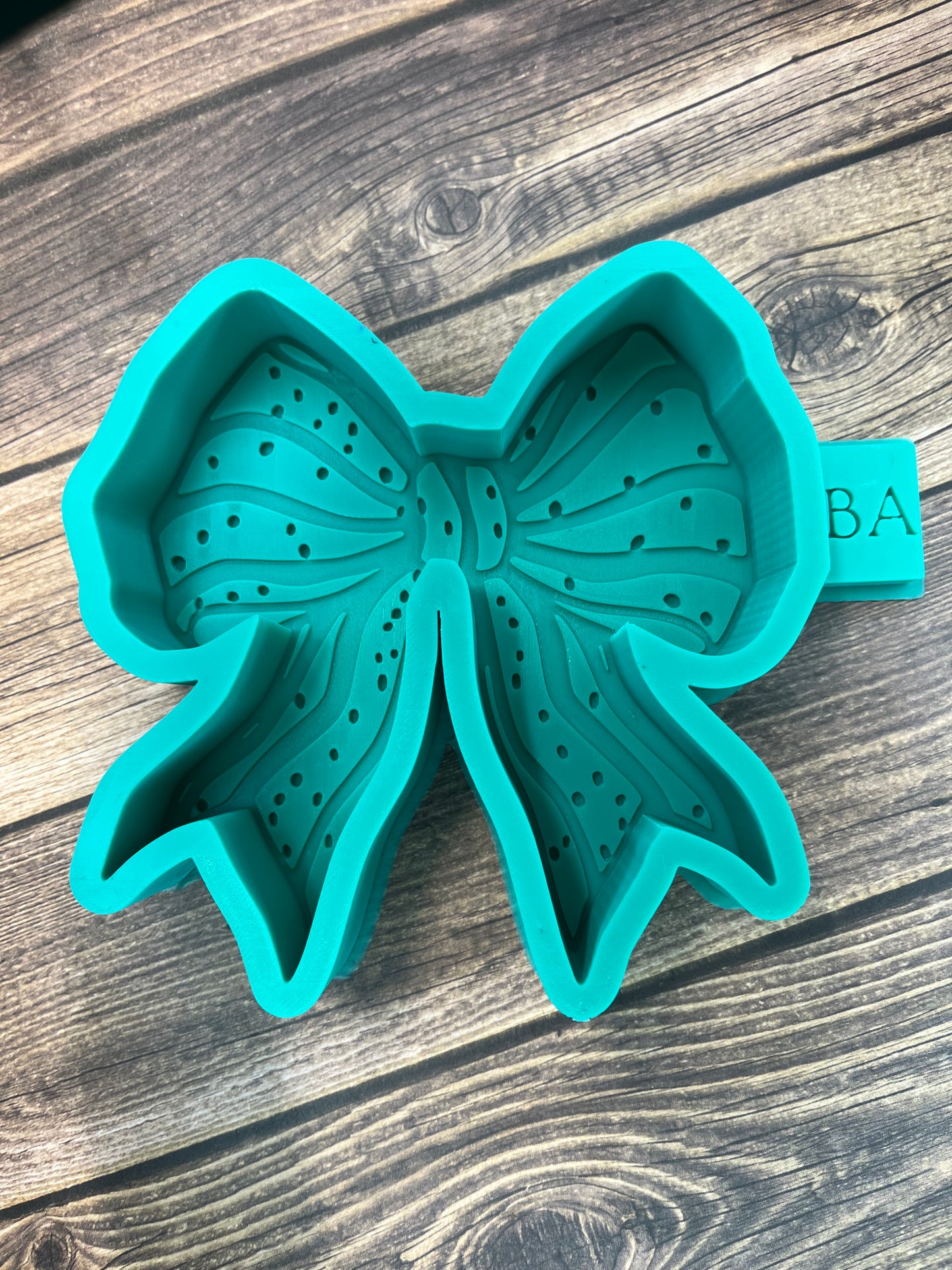 Christmas Tree Cake Bow Silicone Freshie Mold