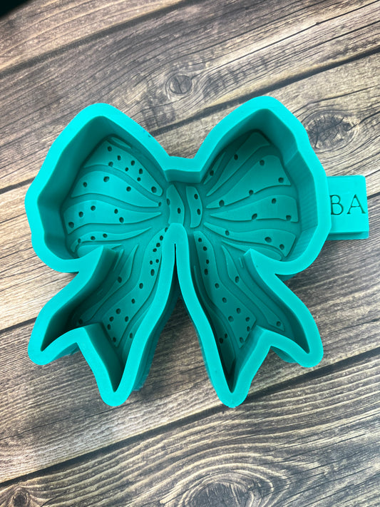 Christmas Tree Cake Bow Silicone Freshie Mold