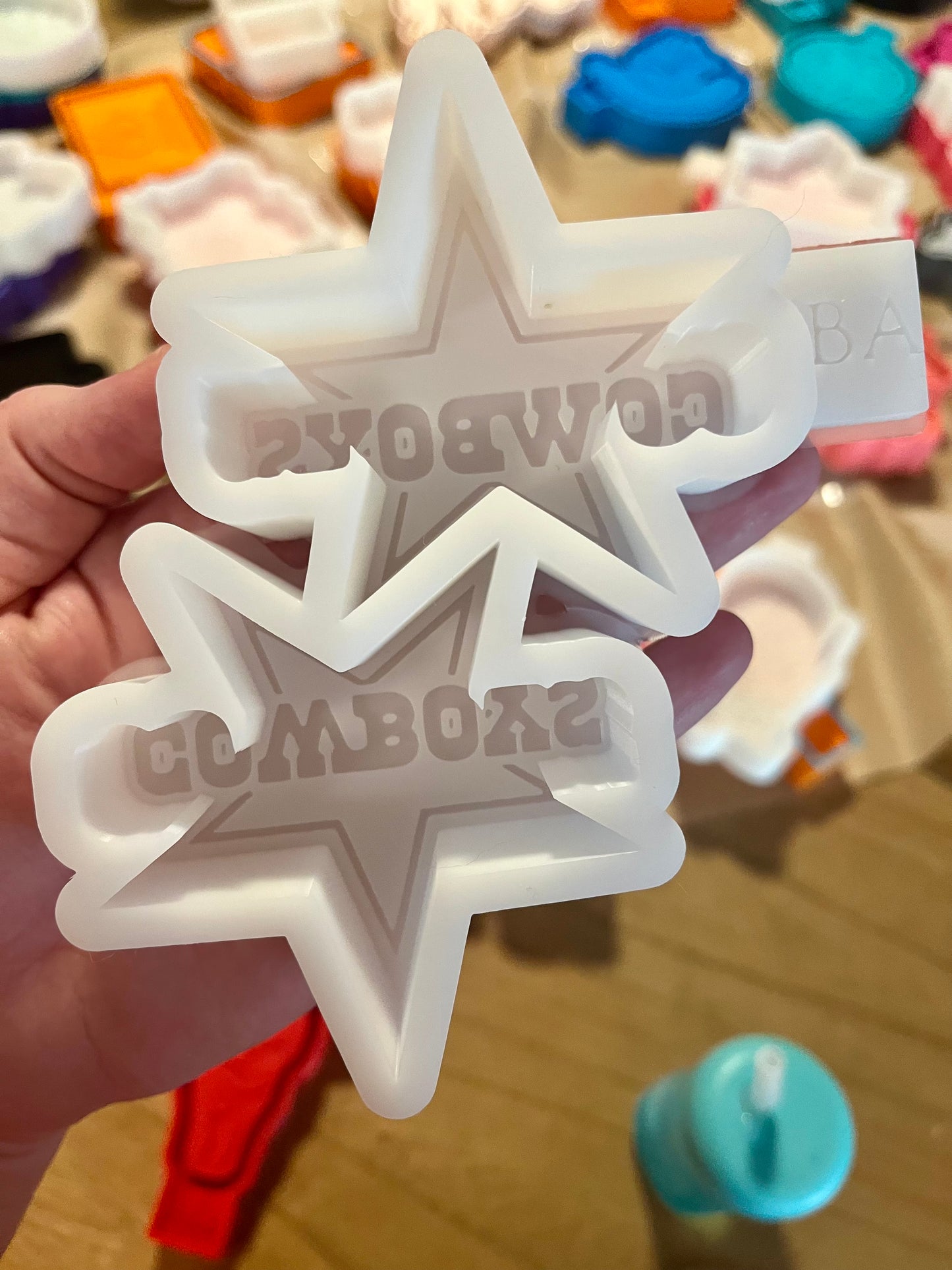 Dallas Cowboys Vent Clips Silicone Freshie Mold
