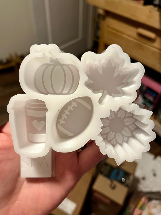 Fall Theme Silicone Freshie Charm Mold