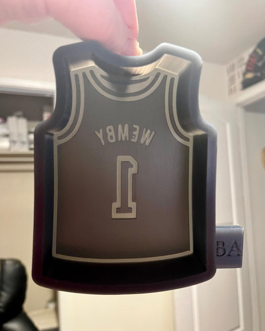 San Antonio Spurs Wemby Jersey Silicone Freshie Mold