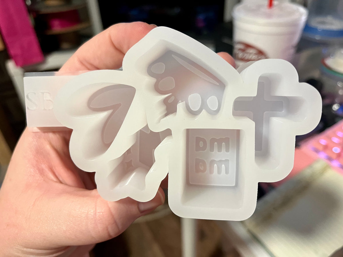 Cross Mama Silicone Freshie Charm Mold