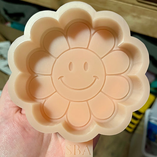 Smiley Face Flower Silicone Freshie Mold