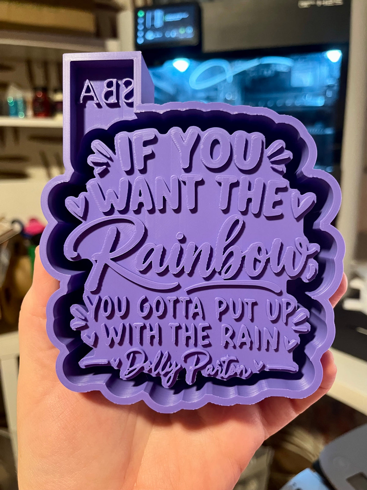 If You Want The Rainbow Dolly Parton Silicone Freshie Mold