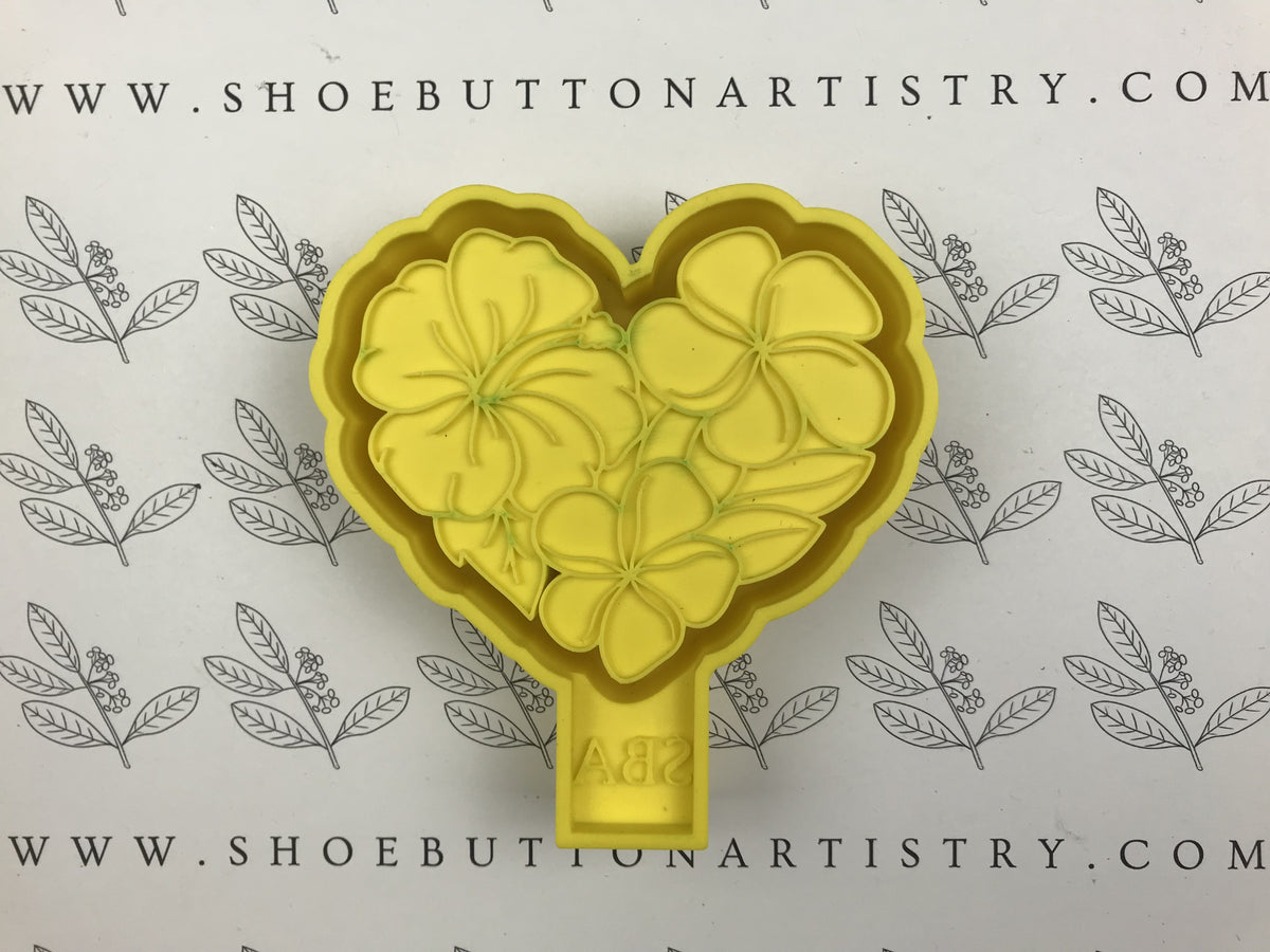 Plumeria Heart 3D-Printed Freshie Housing