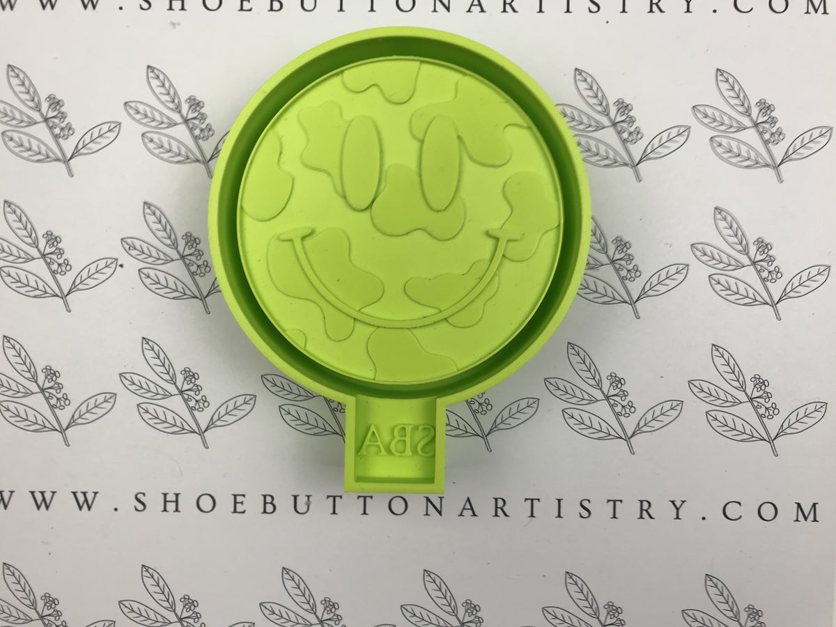 Cow Print Smiley Face 3D-Printed Freshie Housing