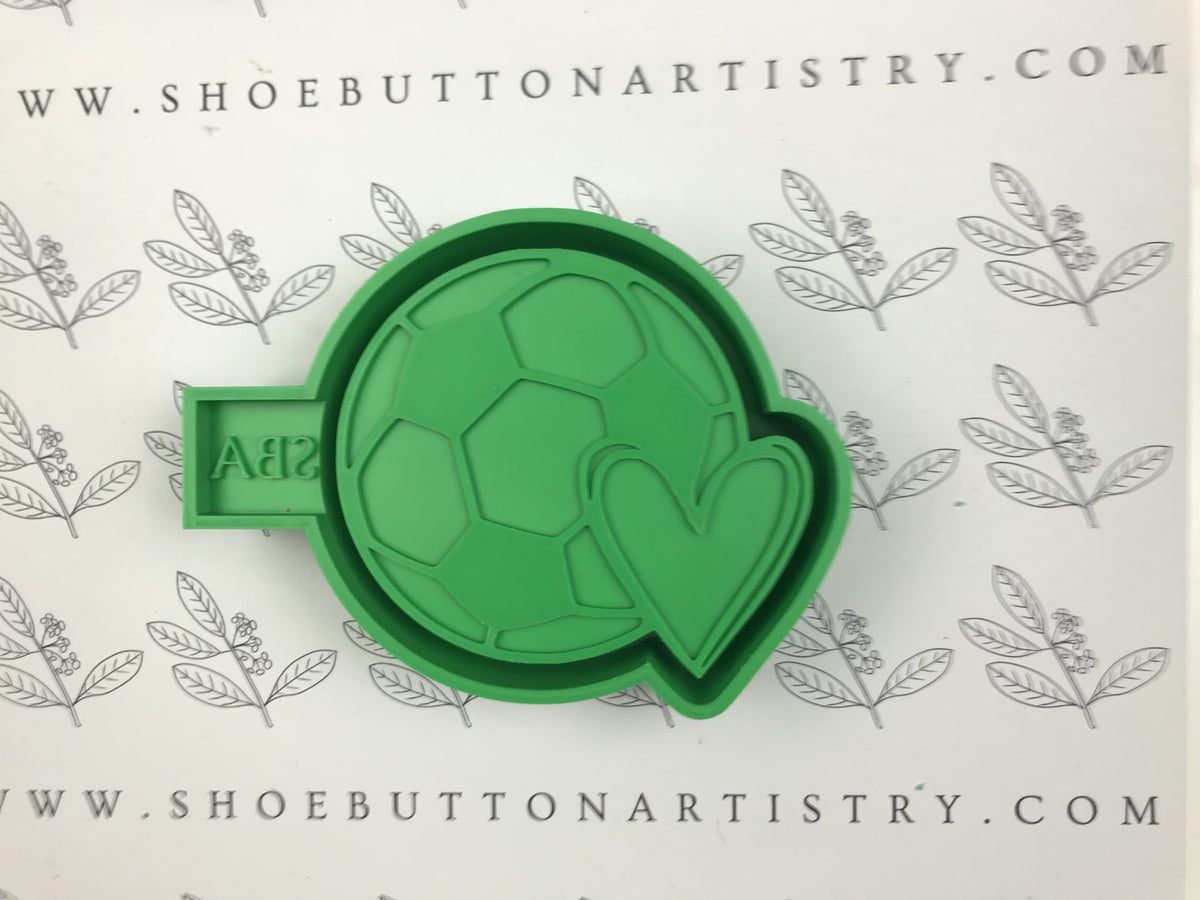 Soccerball With Heart 3D-Printed Freshie Housing