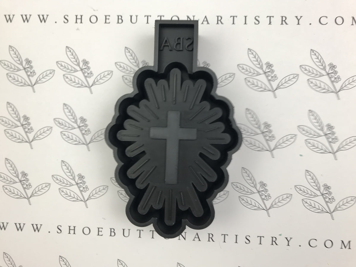 Sunburst Cross 3D-Printed Freshie Housing