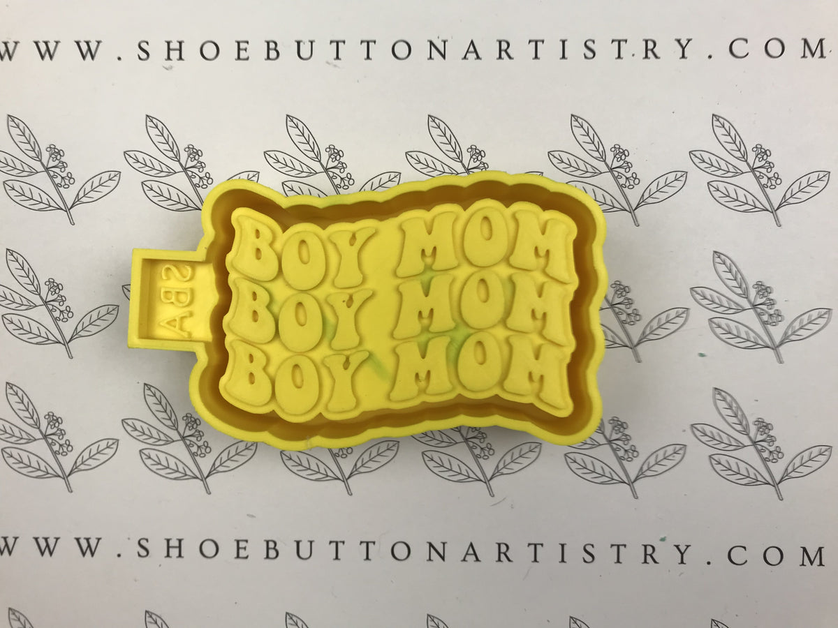 Boy Mom Wavy Font 3D-Printed Freshie Housing