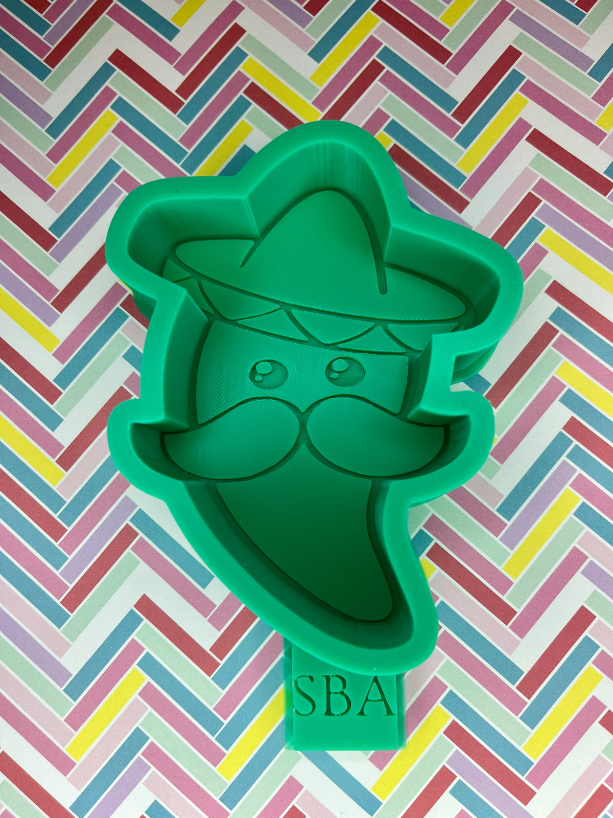 Jalapeno With Mustache Silicone Freshie Mold