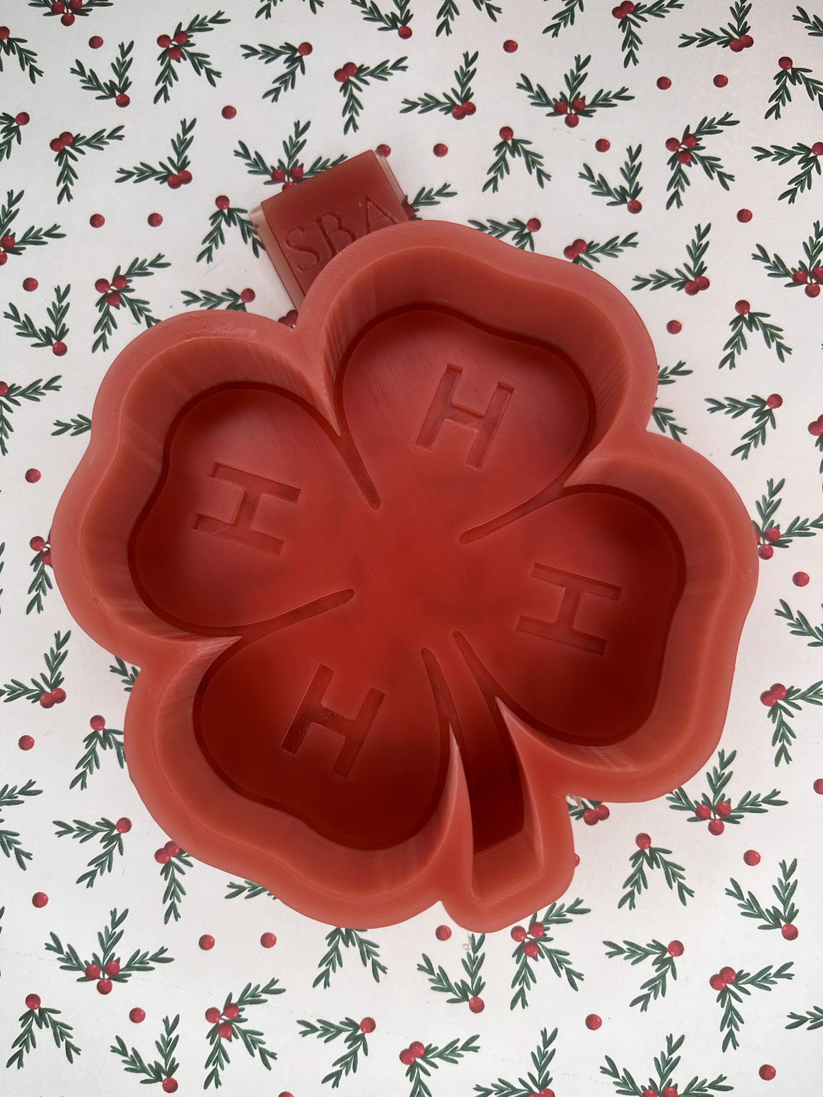 4h Clover Silicone Freshie Mold