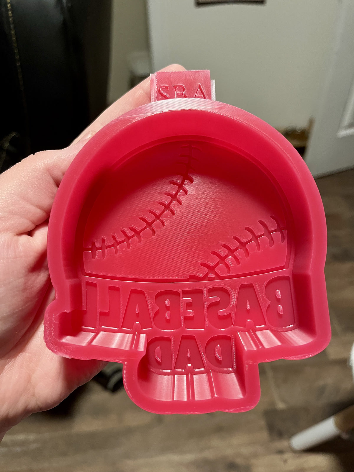 Baseball Dad With Baseball Silicone Freshie Mold