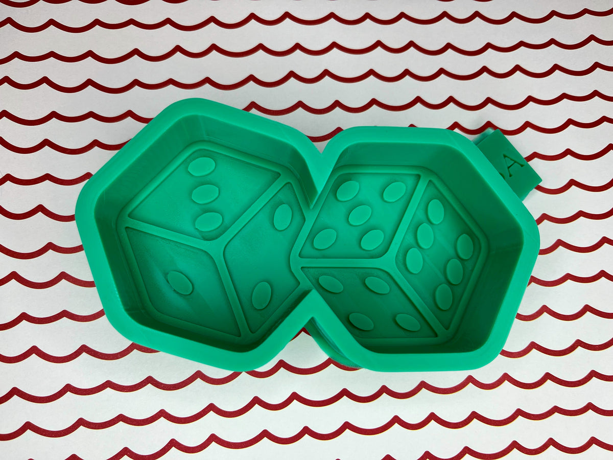 Two Dice Silicone Freshie Mold