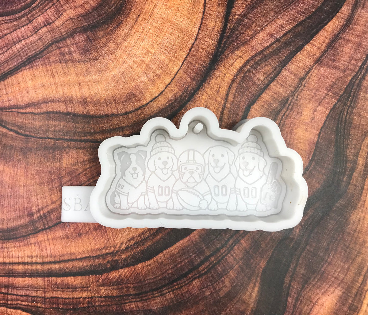 Football Dogs DESTASH Freshie Mold (B-Grade)