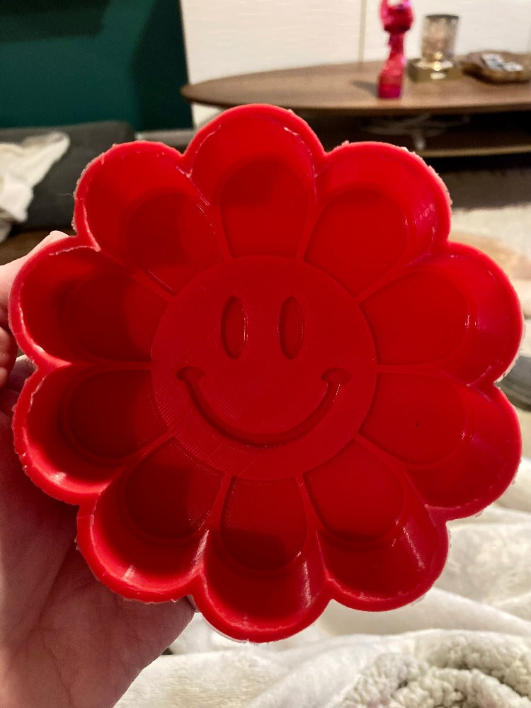 Smiley Face Flower Silicone Freshie Mold