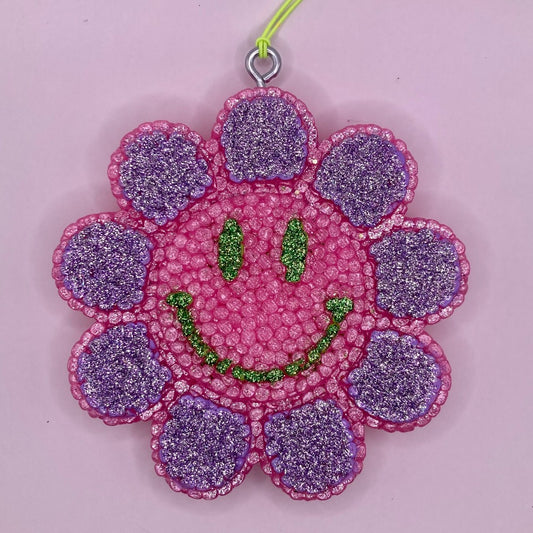 Smiley Face Flower Car Freshie