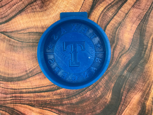 Texas Rangers Round Logo Freshie Mold (Non-SBA, Large)